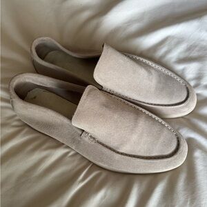 Loro Piana Men's Tan Suede Loafers